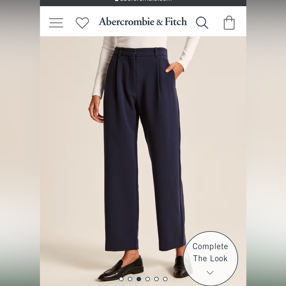 Abercrombie tailored relaxed straight pant size 27/4